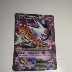 Pokemon M Gengar EX XY166 Full Art Promo Holo 210 HP XY Pokemon TCG Card Stock - Image 1