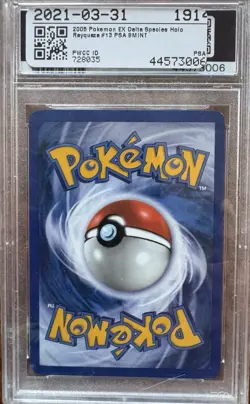 2005 POKEMON EX DELTA SPECIES #13 RAYQUAZA-HOLO DELTA SPECIES PSA 9 MINT - Image 2