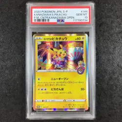 JAPANESE PSA 10 Kanazawa's Pikachu - 144/S-P Kanazawa Pokemon Centre Promo 734 - Image 1
