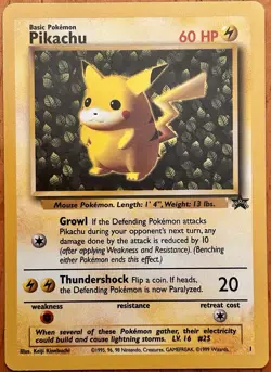 Pokemon TCG - Pikachu - #1 - Rare - Black Star Promo - Image 1