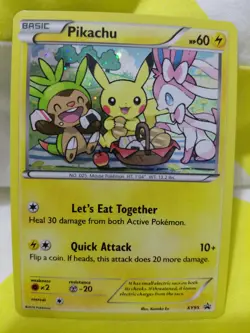 Pokemon Pikachu XY95 Black Star Promo Holo 2016 - Let's Eat Together - Image 1