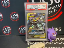 2019 Pokemon Pikachu & Zekrom GX Tag Team Black Star Promo Card #SM168 PSA 9 - Image 1