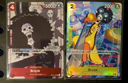 ONE PIECE CCG BROOK TWO CARD LOT ANNIVERSARY COLLECTION AND ST29-011 - Image 1