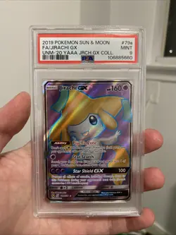 Jirachi GX 79a/236 Cosmic Eclipse Secret Rare Alt Art Full Art Pokemon Card - Image 1