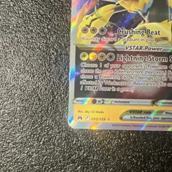 Pokemon TCG Zeraora VSTAR 055/159 2023 Crown Zenith Ultra Rare Card - NM - Image 5