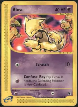 Abra 93/165 Expedition Base Set Pokemon English Card (MP) - Image 1