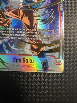 Son Goku SCR* Alt Art FB01-139 Secret Rare Dragon Ball Fusion World Card English - Image 4