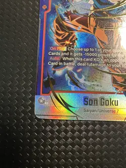 Son Goku SCR* Alt Art FB01-139 Secret Rare Dragon Ball Fusion World Card English - Image 5