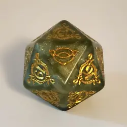 Life Counter LORD OF THE RINGS Oversized D20 Spindown Dice Die LOTR MTG Bundle - Image 1