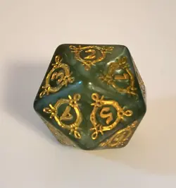 Life Counter LORD OF THE RINGS Oversized D20 Spindown Dice Die LOTR MTG Bundle - Image 2