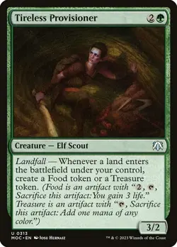 MTG Tireless Provisioner MOC March of the Machine Command Magic the Gathering - Image 1