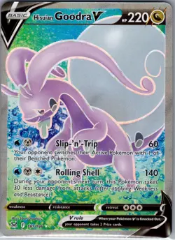 Hisuian Goodra V 187/196 SWSH11: Lost Origin - Pokemon Card - NM - Image 1