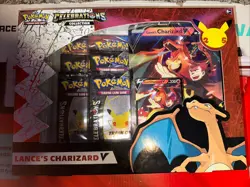 Pokemon TCG Celebrations Collection Box - Lance's Charizard V / New Sealed 820650809392 - Image 1