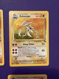 Kabutops Fossil 9/62 Rare Pokemon Card Holo 1999 - Image 2