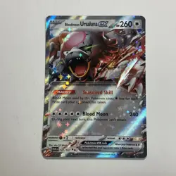 Pokemon TCG Twilight Masquerade Bloodmoon Ursaluna EX 141/167 Double Rare Card - Image 1