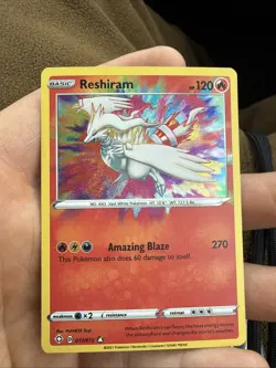 Reshiram 17/72 Amazing Rare Shining Fates Pokemon TCG Nm - Image 1