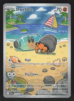 Dwebble 129/086 Pokemon TCG SV: Black Bolt NM - Image 1