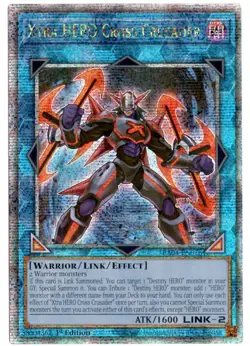 Yu-Gi-Oh! Xtra HERO Cross Crusader Quarter Century Secret Rare RA04-EN076 - Image 1