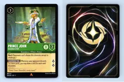 Prince John #89/204 Lorcana Rise Of The Floodborn 2023 Disney Rare TCG - Image 1