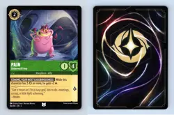 Pain #86/204 Lorcana Rise Of The Floodborn 2023 Disney Uncommon TCG - Image 1