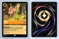 Dopey #6/204 Lorcana Rise Of The Floodborn 2023 Disney Uncommon TCG - Image 1