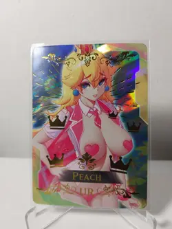 Princess Peach UR Monster Girl Encyclopedia Waifu Card Holo Doujin Anime - Image 1