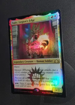 MTG *PRE RELEASE FOIL* Guilds Of Ravnica Rare TAJIC LEGION'S EDGE NM - Image 1