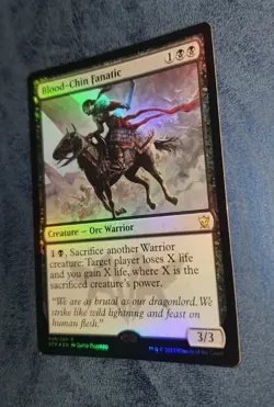MTG *FOIL * Dragons of Tarkir Rare BLOOD-CHIN FANATIC NM - Image 1