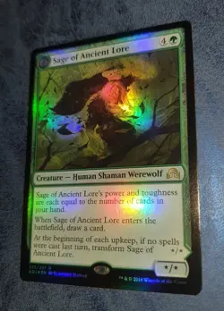 MTG *FOIL* Shadows over Innistrad Rare SAGE OF ANCIENT LORE NM - Image 1