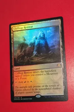MTG *FOIL * Dominaria Remastered Rare CLIFFTOP RETREAT NM - Image 1