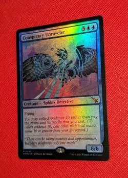 MTG *FOIL* Murders At Karlov Manor Mythic CONSPIRACY UNRAVELER NM - Image 1