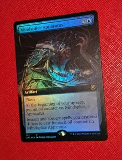 MTG * FOIL EXTENDED ART *Phyrexia: All will be One Rare MINDSPLICE APPARATUS NM - Image 1