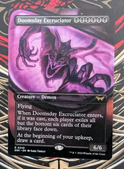 MTG *BORDERLESS* Duskmourn Rare DOOMSDAY EXCRUCIATOR NM - Image 1