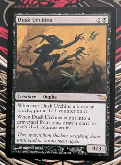 MTG Shadowmoor Rare DUSK URCHINS SP - Image 1