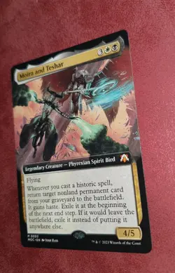 MTG *EXTENDED ART *March of the Machines Commander MOIRA AND TESHAR NM - Image 1