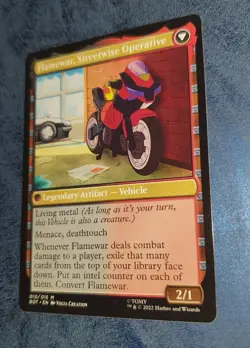 MTG Universes Beyond Mythic FLAMEWAR BRASH VETERAN NM - Image 2