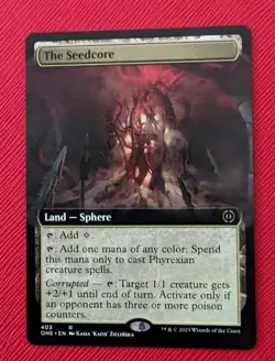 MTG *EXTENDED ART* Phyrexia: All will be One Rare THE SEEDCORE NM - Image 1