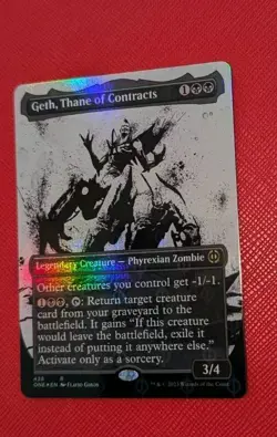 MTG *STEP & COMPLEAT FOIL *Phyrexia: One Rare GETH THANE OF CONTRACTS NM - Image 3