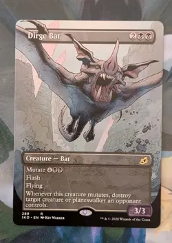 MTG * SHOWCASE* Ikoria Lair of Behemoths Rare DIRGE BAT NM - Image 1