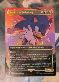 MTG *FOIL* Secret Lair SONIC THE HEDGEHOG NM - Image 1