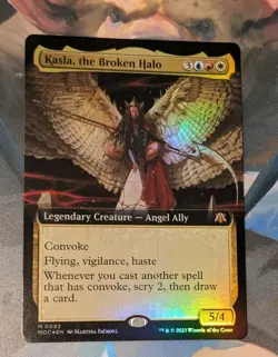 MTG *FOIL EXTENDED ART *March of the Machines Commander KASLA THE BROKEN HALO NM - Image 1