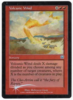 Volcanic Wind 1999 Mercadian Masques FOIL Red Uncommon Sorcery MTG LP AZ2 - Image 1