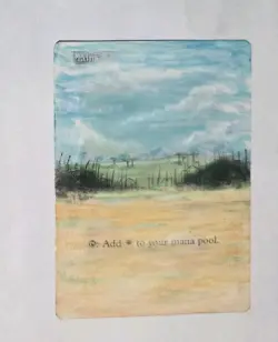 Plains (B) MTG Magic the Gathering Fourth Edition ALTERED - Image 1