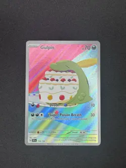 Pokemon TCG Gulpin 154/142 Illustration Rare Stellar Crown NM - Image 1