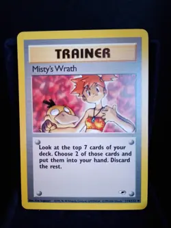 Pokemon TCG Trainer Misty's Wrath 114/132 Gym Challenge English Vintage NM - Image 1