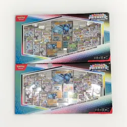 Pokemon Prismatic Evolutions Lucario & Tyranitar Premium Collection 2 Boxes - Image 1