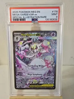 2025 Pokemon Mega Gardevoir Ex SIR Mega Evolution 178/132 PSA 9 - Image 1