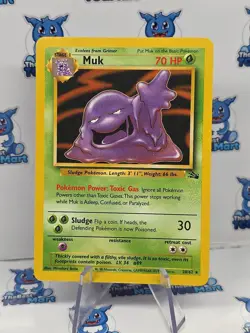 Pokemon Muk 28/62 Fossil MP - Image 1