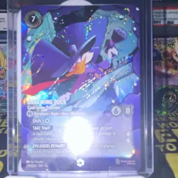 Disney Lorcana Darkwing Duck-Cool Under Pressure Foil 239/204 English 6ATK 8DEF - Image 3