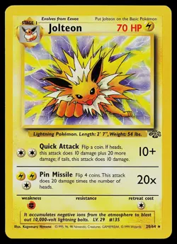 Pokemon Card - Jolteon Jungle 20/64 Rare - Image 1